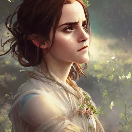 Image similar to ultra realistic illustration, emma watson anime, intricate, elegant, highly detailed, digital painting, artstation, concept art, smooth, sharp focus, illustration, art by artgerm and greg rutkowski and alphonse mucha and wlop