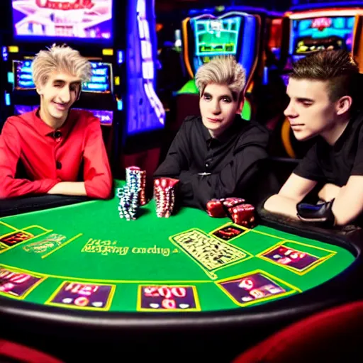 Image similar to xQc gambling