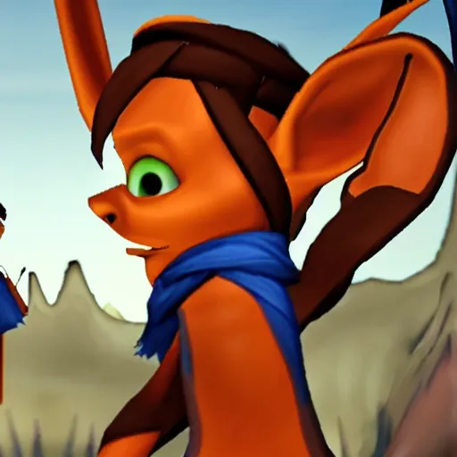 Image similar to jack from jack and daxter stoic dark