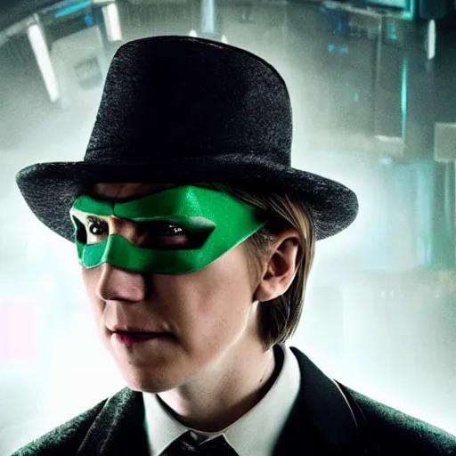 Image similar to film still of Paul Dano as Riddler in a new Batman movie