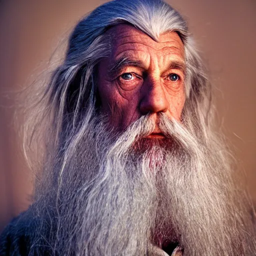 Prompt: portrait of gandalf by steve mccurry
