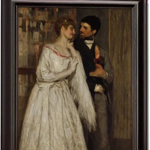 Image similar to longing love by alfred stevens