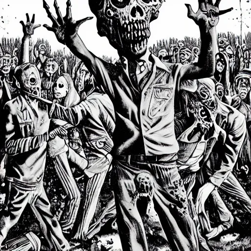 Image similar to zombie apocalypse by caleb deschanel, detailed