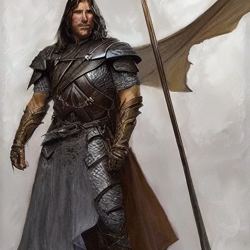 Prompt: Christian Bale without a beard as a fantasy D&D character, portrait art by Donato Giancola and James Gurney, digital art, trending on artstation