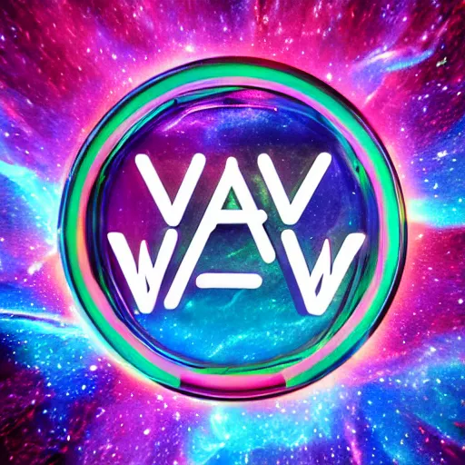 Image similar to a and w vaporwave logo, colorful, digital art, cosmic, 3 d high definition, trending on art station, photorealistic, high resolution, 8 k, octane, hyper detailed, insane details, intricate, elite, ornate, elegant trend, highly detailed and intricate, sharp focus, photography, unreal engine