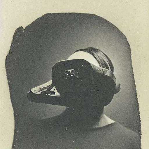 Prompt: The ‘Naive Oculus’ by Antonin Artaud, auction catalogue photo, private collection, left to the estate of Man Ray