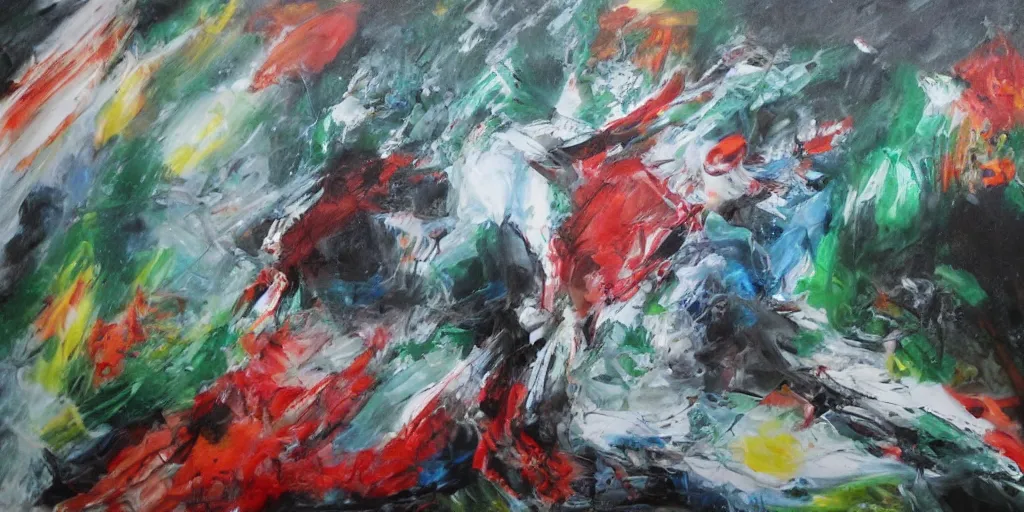 Image similar to dramatic painting of freedom for palestine, red green white black