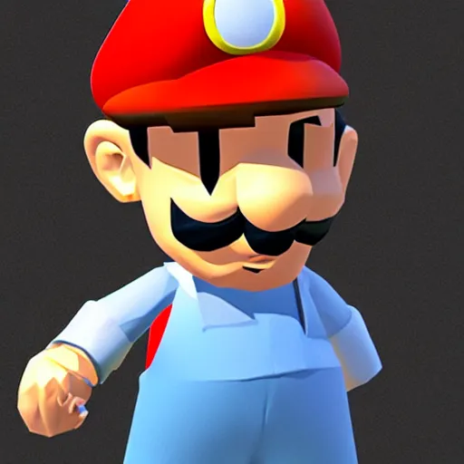 Image similar to low poly luigi