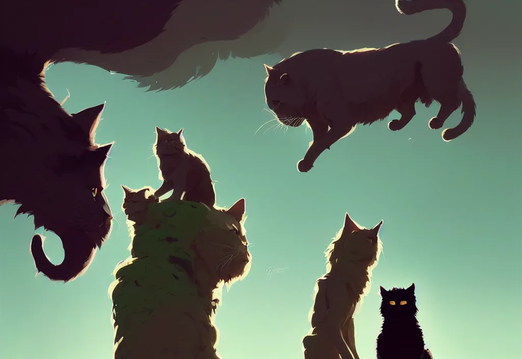 Image similar to portrait of joe biden and giant cat standing together, fantasy, by atey ghailan, by greg rutkowski, by greg tocchini, by james gilleard, by joe gb fenton, dynamic lighting, gradient light green, brown, blonde cream, salad and white colors in scheme, grunge aesthetic