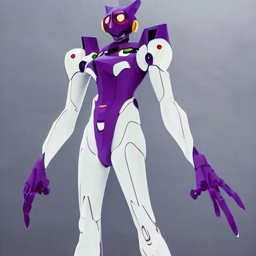 Image similar to Eva unit 0-1 from Neon Genesis Evangelion, live action, portrait shot,