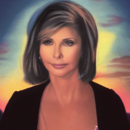 Image similar to An enchanting portrait of Olivia Newton John, evening, detailed matte painting, cinematic