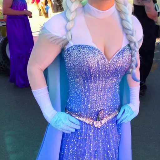 Prompt: Jensen Ackles does Elsa from frozen cosplay, full body shot, visible face, high quality photography, hyper detailed, hyper realistic