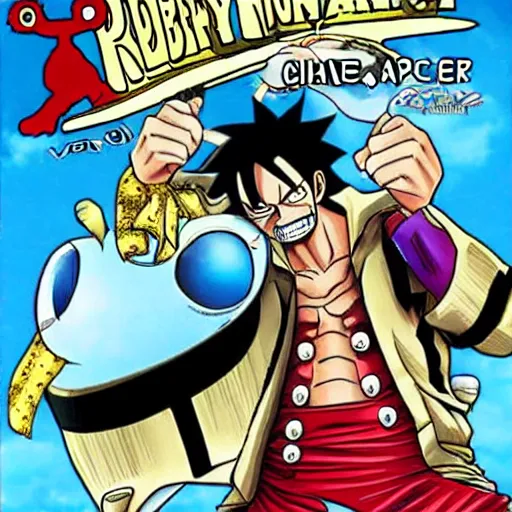 Prompt: robert downey jr as character in one piece manga,