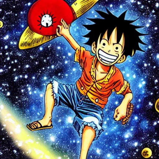 Image similar to luffy in space by Eiichiro Oda