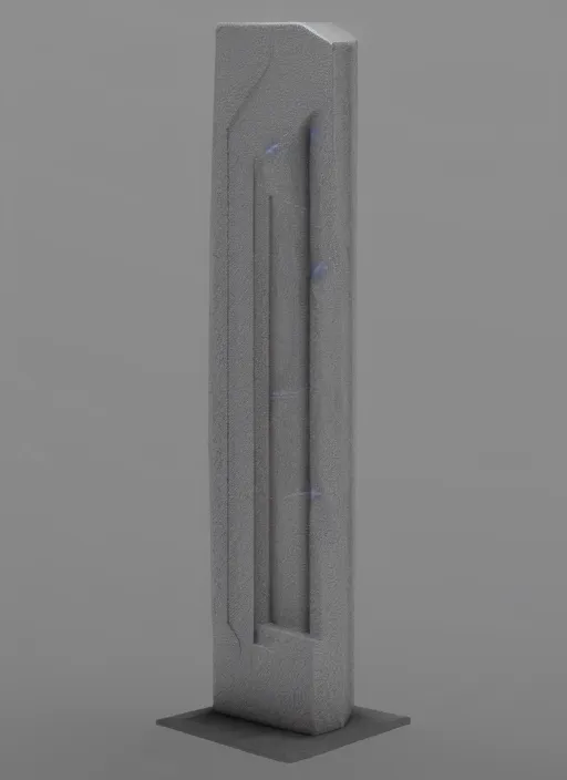 Prompt: highly detailed architecture render of a high futuristic metallic stele, archdaily, made in unreal engine 4