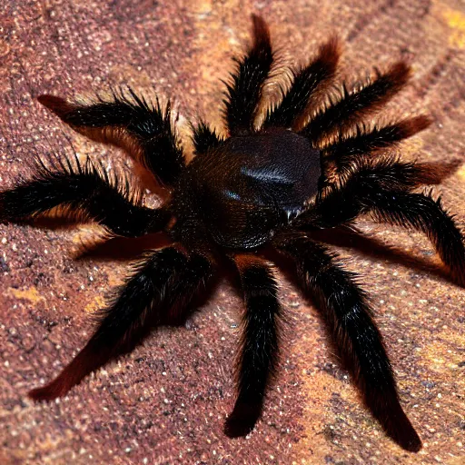 Prompt: venezuelan sun tiger tarantula t