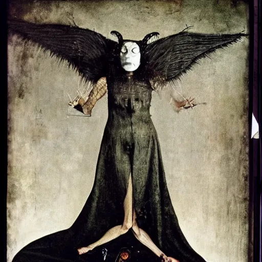 Prompt: portrait of the devil by hieronymus bosch, annie liebovitz, joel peter witkin,