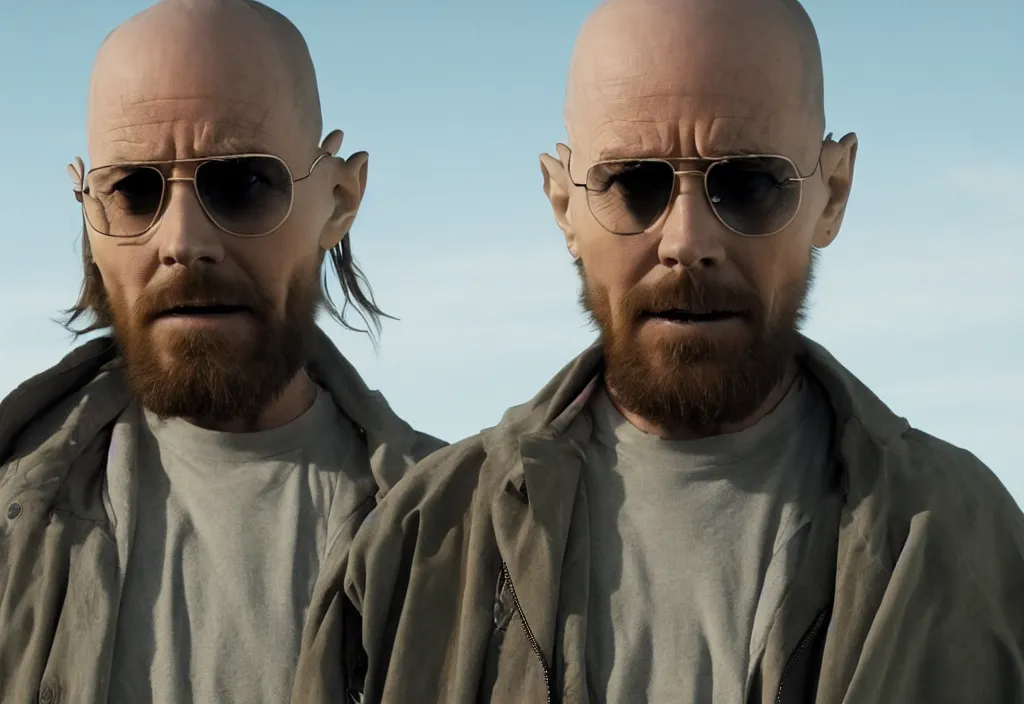 Image similar to film still of jared leto as heisenberg in breaking bad, 4 k