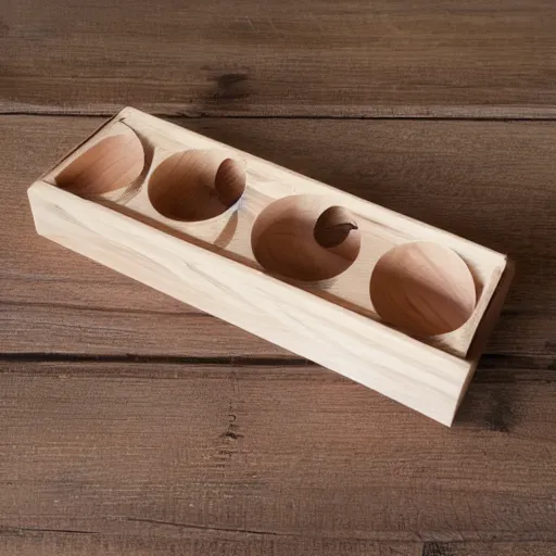 Prompt: dove wooden design feeder