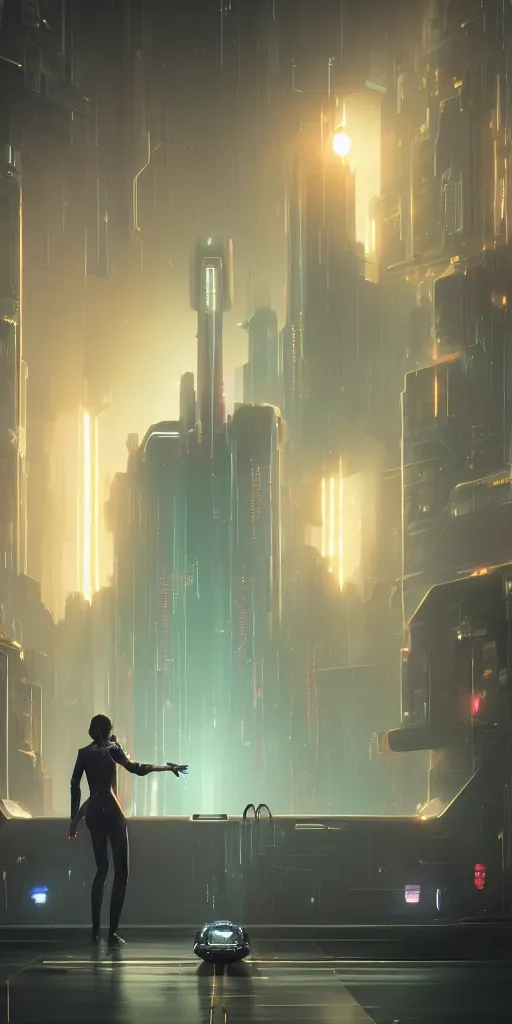 Prompt: virtual metaverse room, elegant, hiring bot welcoming 6 participants, futuristic avatars, by greg rutkowski, cyberpunk 2 0 4 8, blade runner 2 0 9 9, 4 k, ominous, golden ratio, awe inspiring