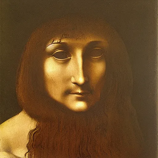 Image similar to leonardo da vinci portrait by salvador dali