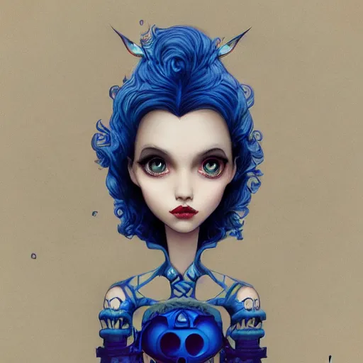 Prompt: Lofi portrait Pixar style by Joe Fenton and Stanley Artgerm and Tom Bagshaw and Tim Burton, dio de los murertos