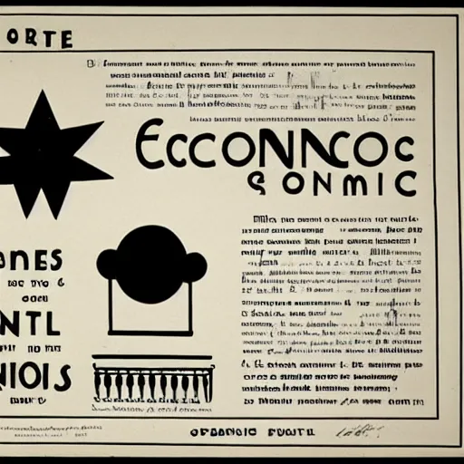 Prompt: science and economy, 1936 by isotype