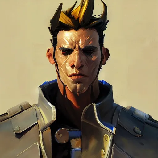 Prompt: greg manchess portrait painting of partially armored ghostrider as overwatch character, medium shot, asymmetrical, profile picture, organic painting, sunny day, matte painting, bold shapes, hard edges, street art, trending on artstation, by huang guangjian and gil elvgren and sachin teng