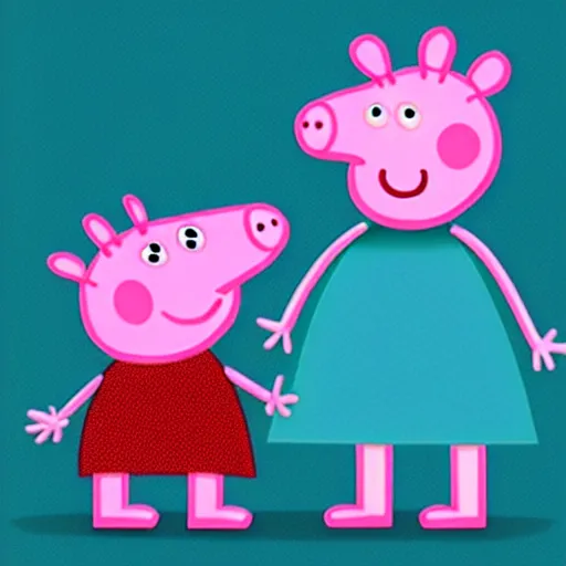 Prompt: x-ray of peppa pig