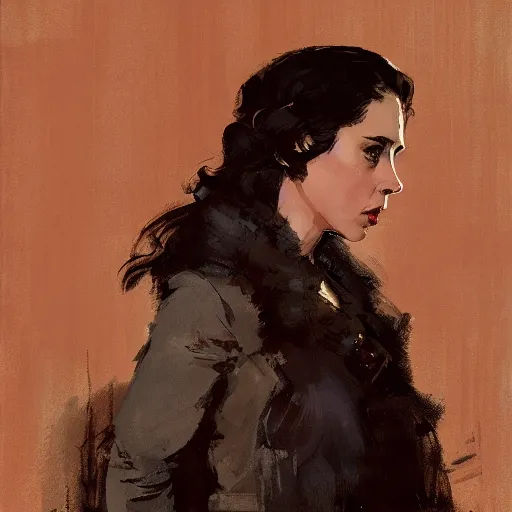 Image similar to alison brie as john snow, closed eyes, intricate, elegant, highly detailed, greg manchess, mucha, liepke, ruan jia, jeffrey catherine jones, ridley scott