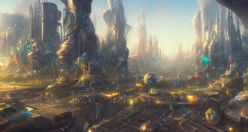 Image similar to view on futuristic city in the horizon, illustration by tyler edlin, detailed, sharp, masterpiece, 8 k