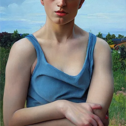 Image similar to photo of young woman by francine van hove