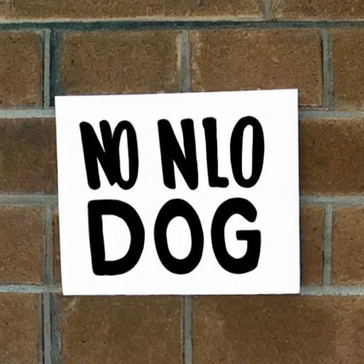 Image similar to no dogs