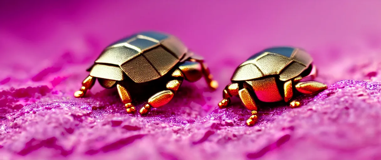 Prompt: high quality close-up photo scarab!! jeweled pearlescent gorgeous hyperdetailed moody pink lighting low angle hd 8k sharp shallow depth of field