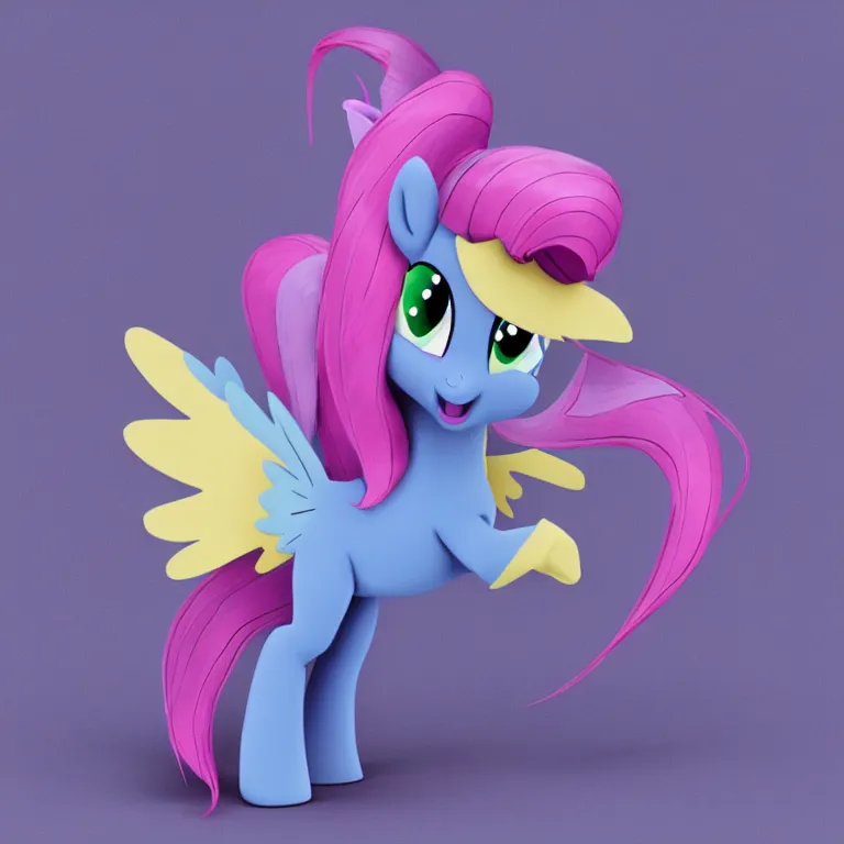 Image similar to jordan peterson as a my little pony character, 3d render, unreal engine