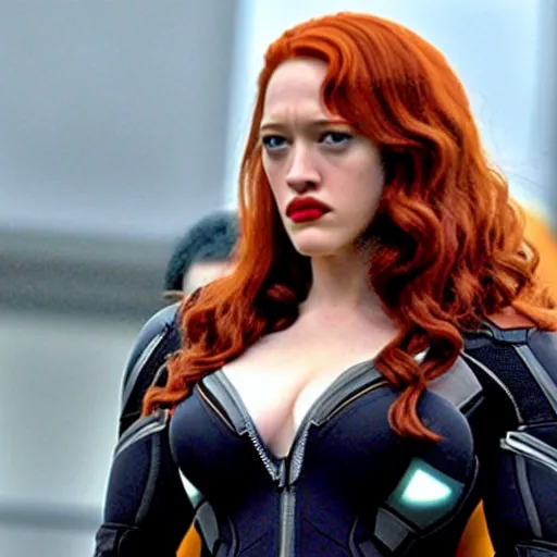 Image similar to a still of kat dennings as black widow in iron man 2 ( 2 0 1 0 )