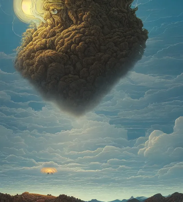 Prompt: a giant 🌊 swirling in the sky above a barren 🏜 by ivan shishkin and zacharias aagaard and simon stalenhag and dan mumford and josan gonzalez, surrealism, chiaroscuro, hyper detailed, high saturation, retrowave