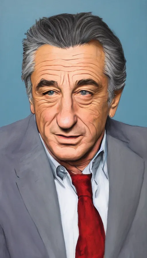 Image similar to portrait of Robert DeNiro, full height