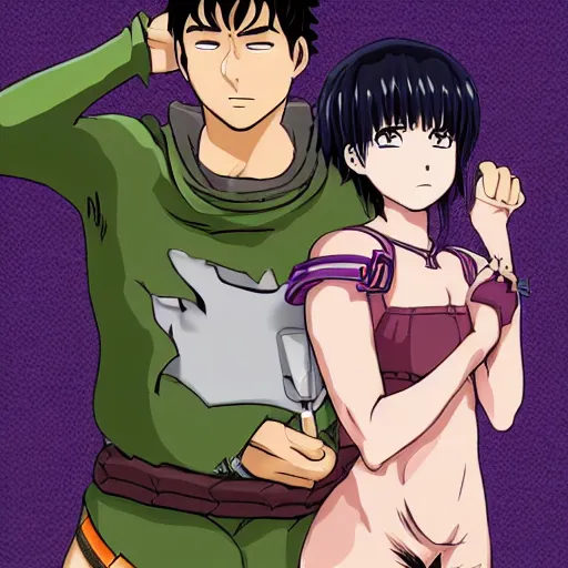 Prompt: guts and casca