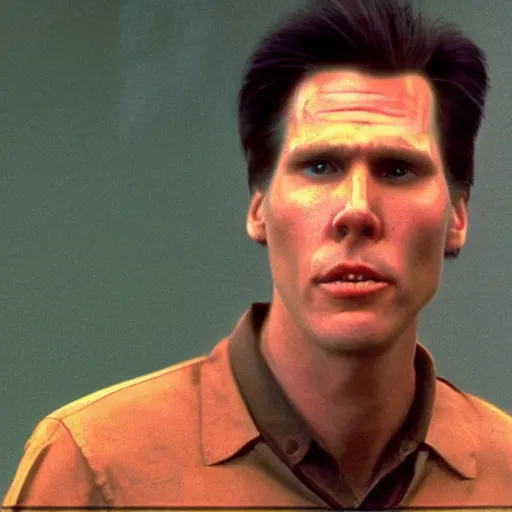 Image similar to Live Action Still of Jerma in Raising Arizona, real life, hyperrealistic, ultra realistic, realistic, highly detailed, epic, HD quality, 8k resolution, body and headshot, film still