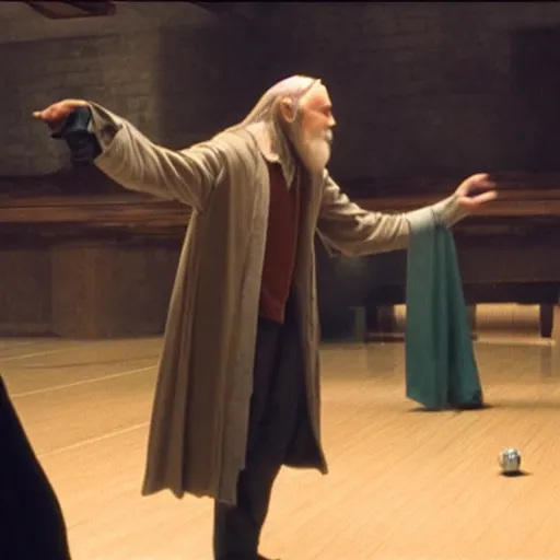 Prompt: albus Dumbledore bowling