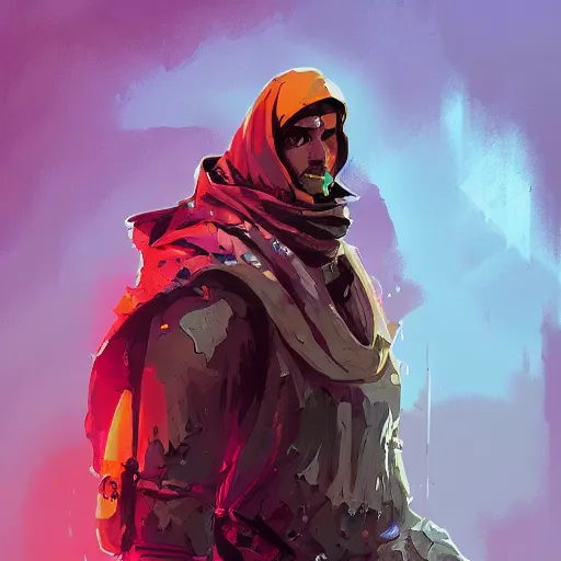Prompt: dungeon master character portrait, by Ismail Inceoglu, puppet master, controller, wearing hood, digital art, brushstrokes