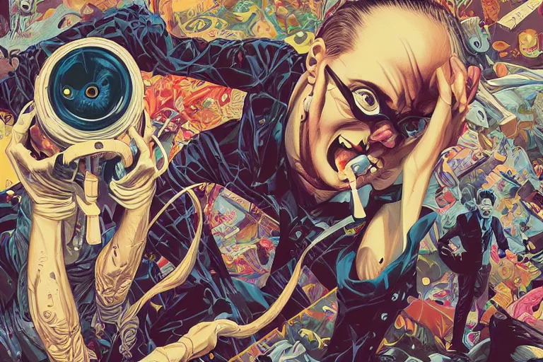 Image similar to night of the living dead, tristan eaton, victo ngai, artgerm, rhads, ross draws