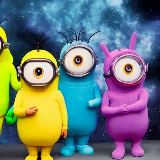 Image similar to Minion Teletubbies