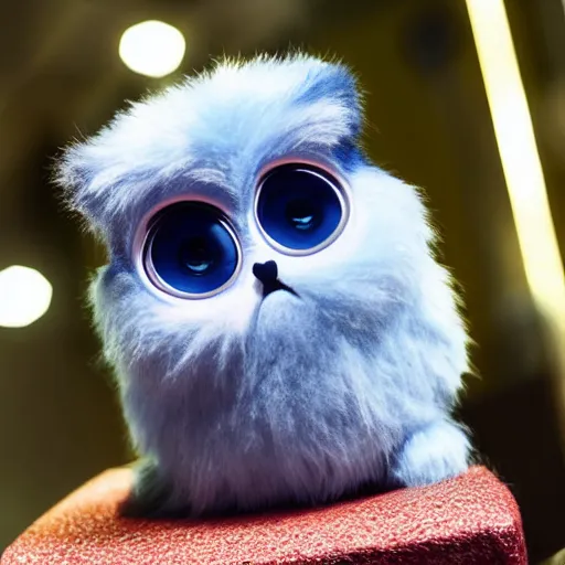 Image similar to bodybuilder furby