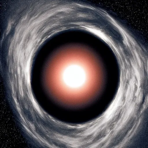 Prompt: “ a photo of the inside of a massive black hole at the center of m 8 7 ”