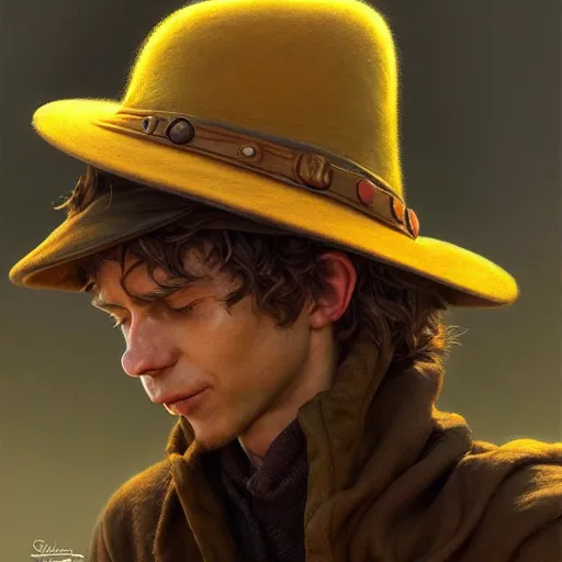 Image similar to epic portrait of snufkin, detailed, digital painting, artstation, concept art, donato giancola, joseph christian leyendecker, wlop, boris vallejo, breathtaking, high details, extremely detailed, sincere face, establishing shot, artistic, hyper realistic, beautiful face, octane render