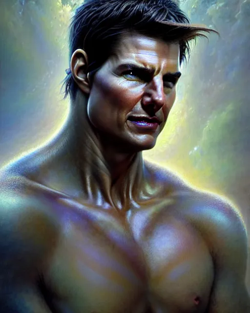 Prompt: tom cruise as a naʼvi from avatar fantasy character portrait, ultra realistic, wide angle, intricate details, blade runner artifacts, highly detailed by peter mohrbacher, boris vallejo, hajime sorayama aaron horkey, gaston bussiere, craig mullins