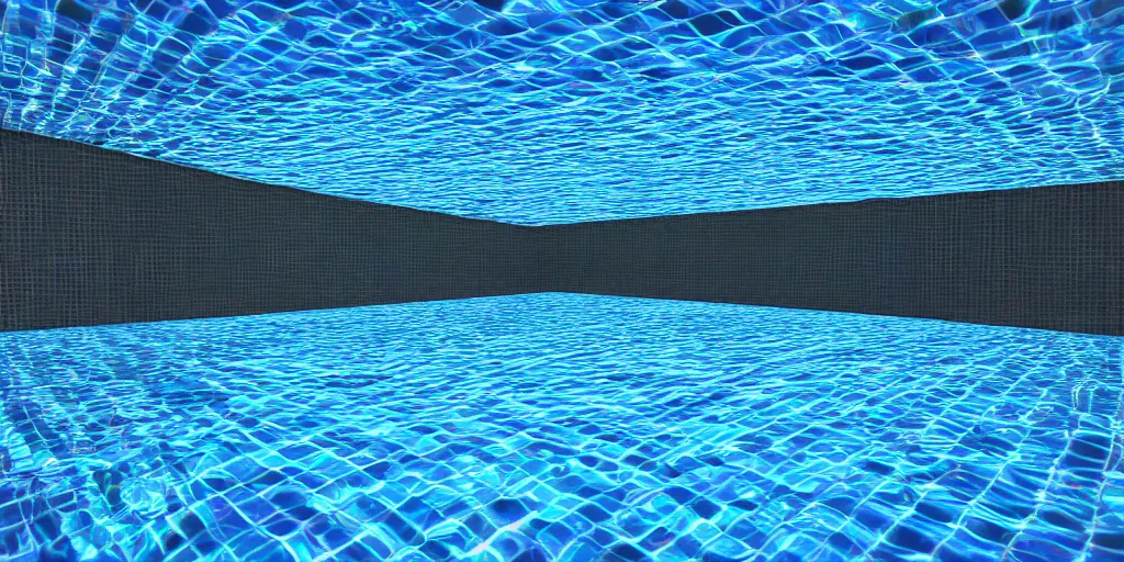 Prompt: vaporwave swimming pool, reflective water, caustics, ray tracing, refractive, hdr, award winning, trending on artstation, digital art. highly detailed 8 k. intricate. lifelike. soft light. nikon d 8 5 0.