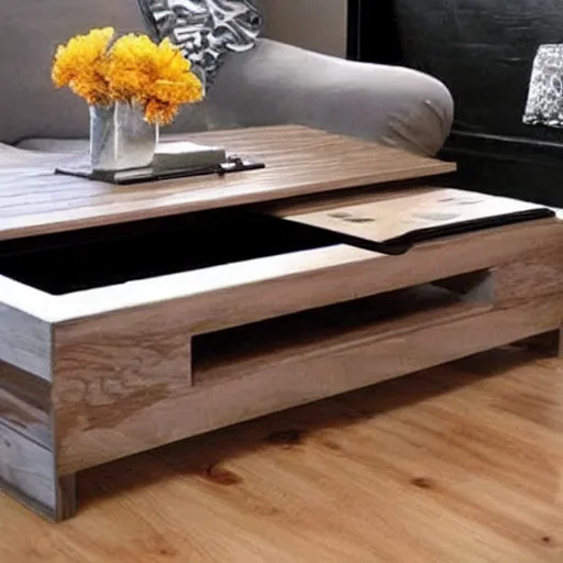 Image similar to the worlds coolest coffee table